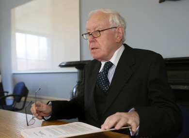 Judge Peter Smithwick at the opening day of the tribunal in March 2006.