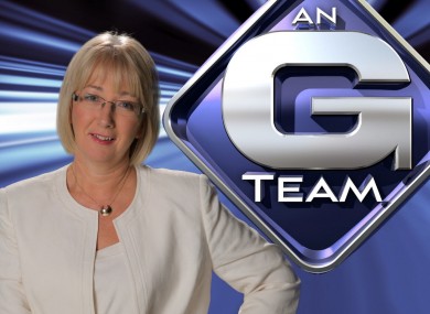 Do not adjust your set... Mary Hanafin in her new role on the G-Team