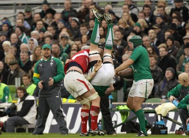 Bradley Davies drops Donnacha Ryan, earning himself a seven-week ban.
