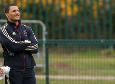 Dough Howlett at squad training yesterday.