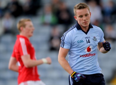 Dublin's Philip Ryan celebrates scoring his side's opening goal from a penalty.