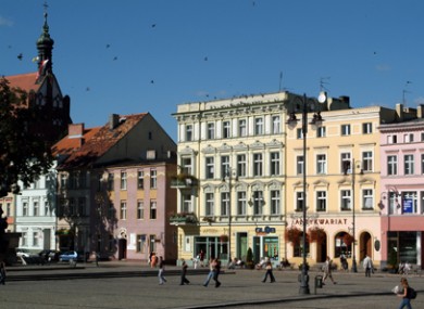 The main square of Bydgoszcz's Old Town. The city expects more than 1,000 football fans to stay during Euro 2012.