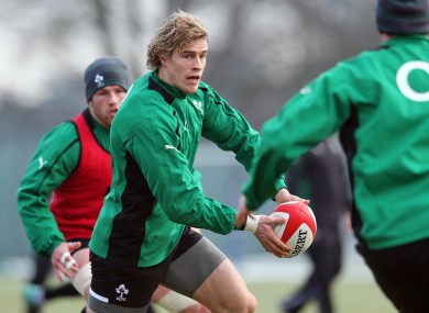 Andrew Trimble looked lively in training today.