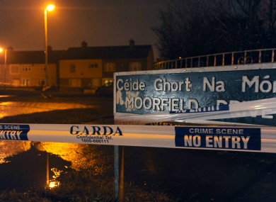 The scene of the shooting last night