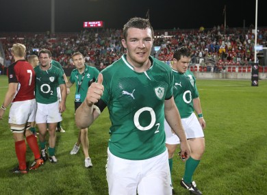 Ireland captain Peter O'Mahony after the win over Canada.