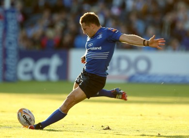 Jimmy Gopperth started at outhalf for Leinster against Ospreys.