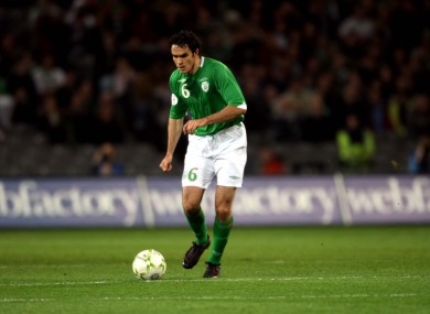 Joey O'Brien in action for Ireland way back in 2007.