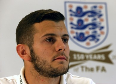 Wilshere speaking at yesterday's press conference.