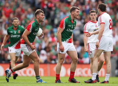 Seamus and Aidan O'Shea in action against Tyrone: will either Mayo man be named an Allstar this year?