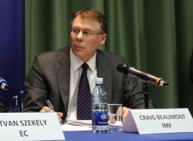 Craig Beaumont, IMF 'Ireland Mission Chief'