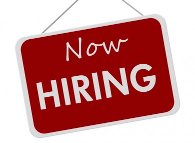 Hiring sign