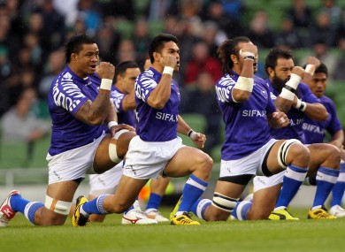 Samoa will bring aggression and power, but not much ability under the high ball.
