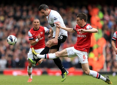 Van Persie: welcomes his old team-mates to his new home tomorrow.