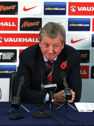 England's manager Roy Hodgson during the press conference at Wembley today.