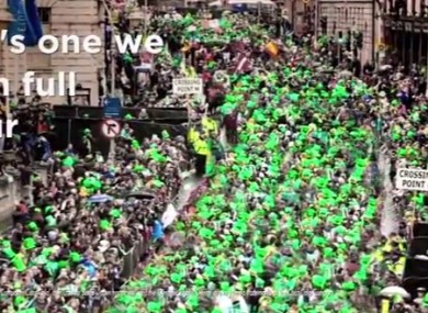 Scene from Irish advert