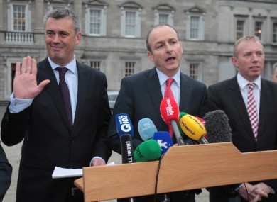 Colm Keaveney waves hello to his political future.