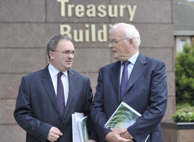 NAMA Chief Executive Brendan McDonagh (left) and Chairman Frank Daly will appear before the Public Accounts Committee today.