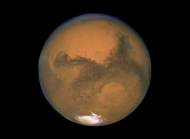 Image of Mars taken by the Hubble Space Telescope