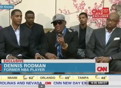 Rodman on CNN today.