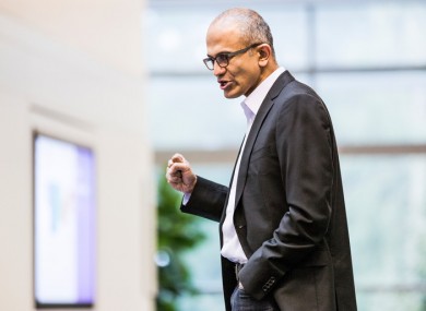 Microsoft's new CEO Satya Nadella.