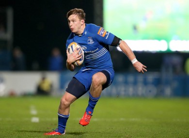Brendan Macken starts at outside centre for Leinster this evening.
